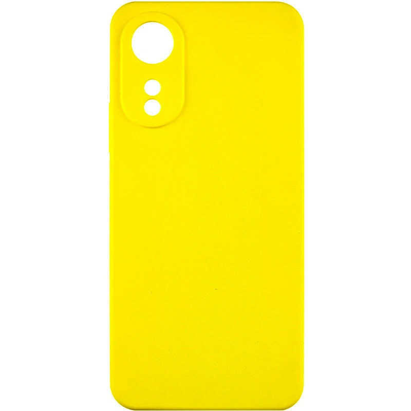 Чохол GETMAN Liquid Silk Full Camera для Oppo A78 4G | TPU + Мікрофібра на малюнкі №1