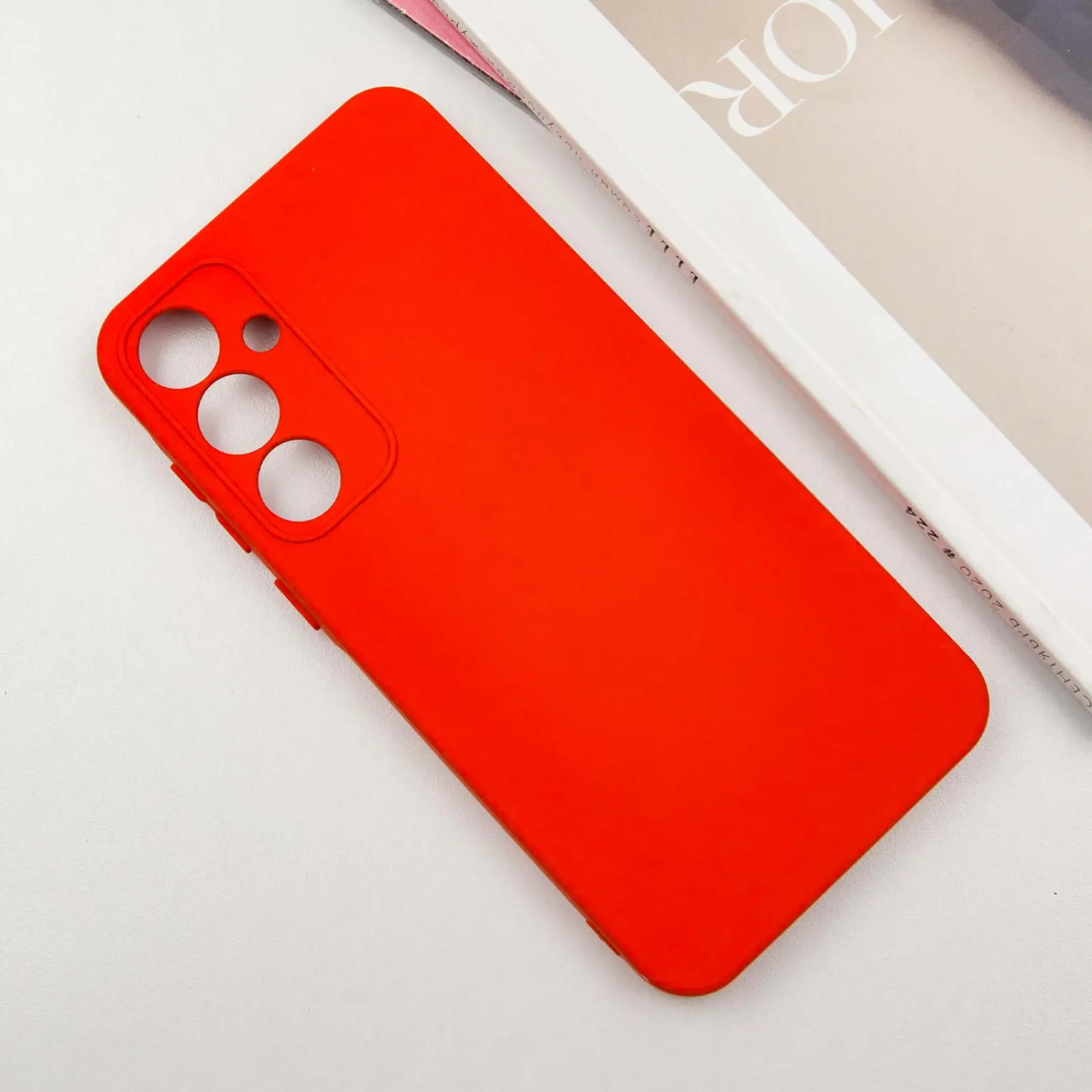 Чехол TPU GETMAN Liquid Silk Full Camera для Samsung Galaxy S23 FE, Красный / Red 1, TPU, купить оптом с доставкой