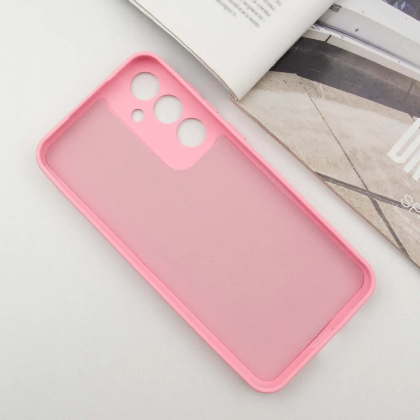 Чехол TPU GETMAN Liquid Silk Full Camera для Samsung Galaxy S23 FE, Розовый / Pink 2, TPU, купить оптом с доставкой