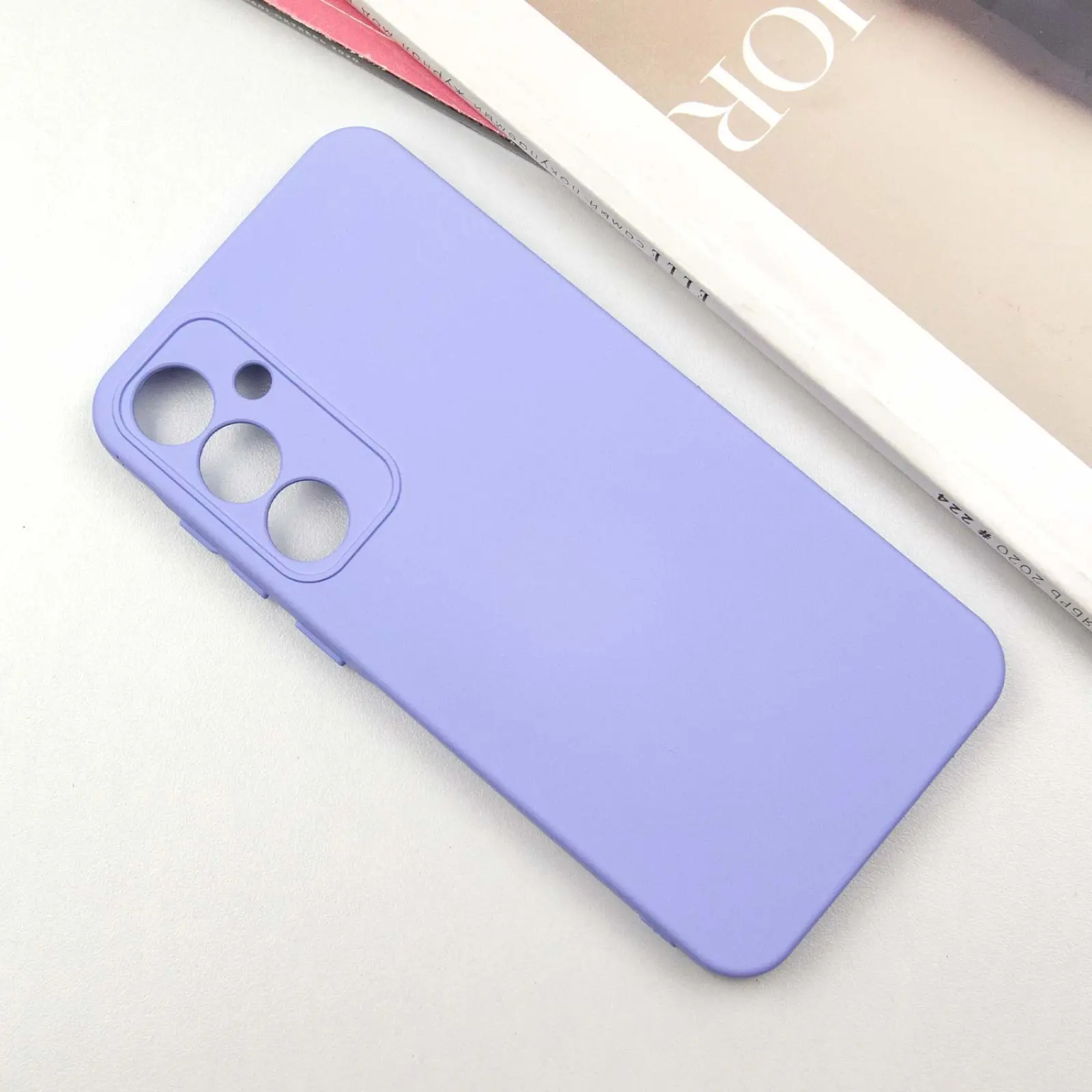 Чехол TPU GETMAN Liquid Silk Full Camera для Samsung Galaxy S23 FE, Сиреневый / Dasheen 1, TPU, купить оптом с доставкой