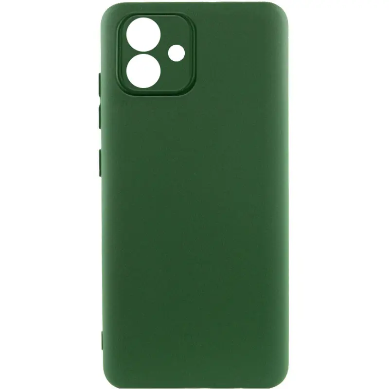Чехол TPU GETMAN Liquid Silk Full Camera для Samsung Galaxy A05, Зеленый / Dark green, TPU, купить оптом с доставкой
