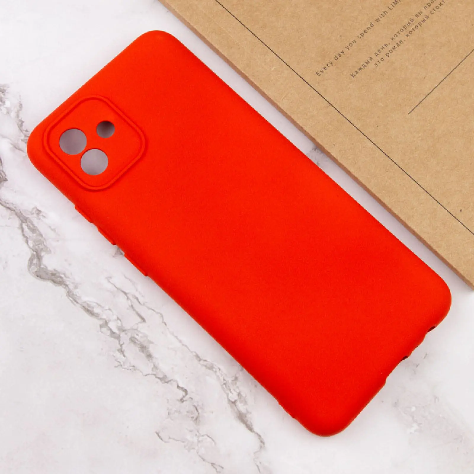 Чехол TPU GETMAN Liquid Silk Full Camera для Samsung Galaxy A05, Красный / Red 3, TPU, купить оптом с доставкой