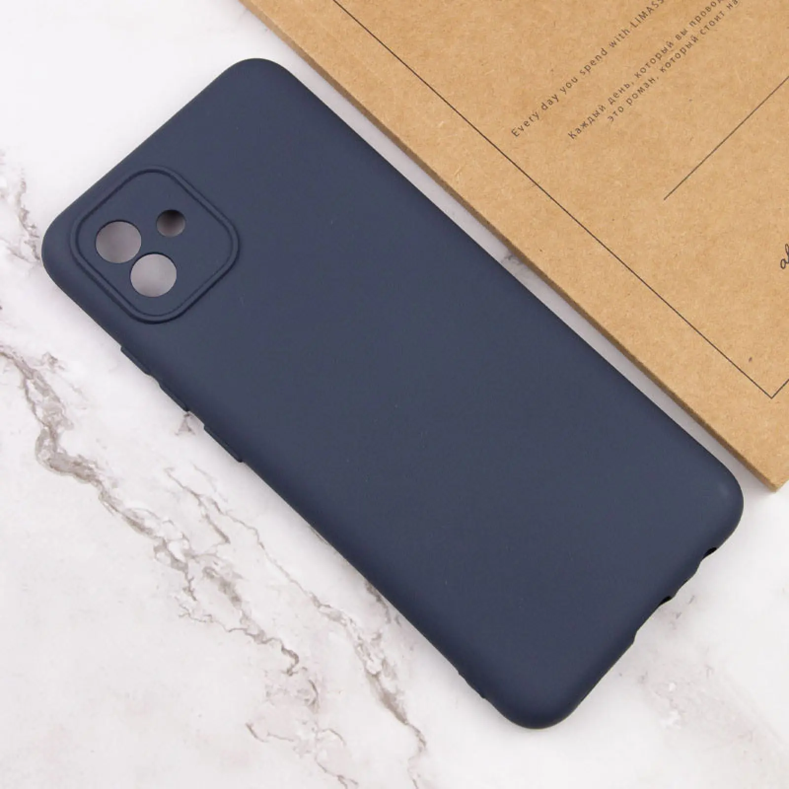 Чехол TPU GETMAN Liquid Silk Full Camera для Samsung Galaxy A05, Синий / Midnight Blue 3, TPU, купить оптом с доставкой