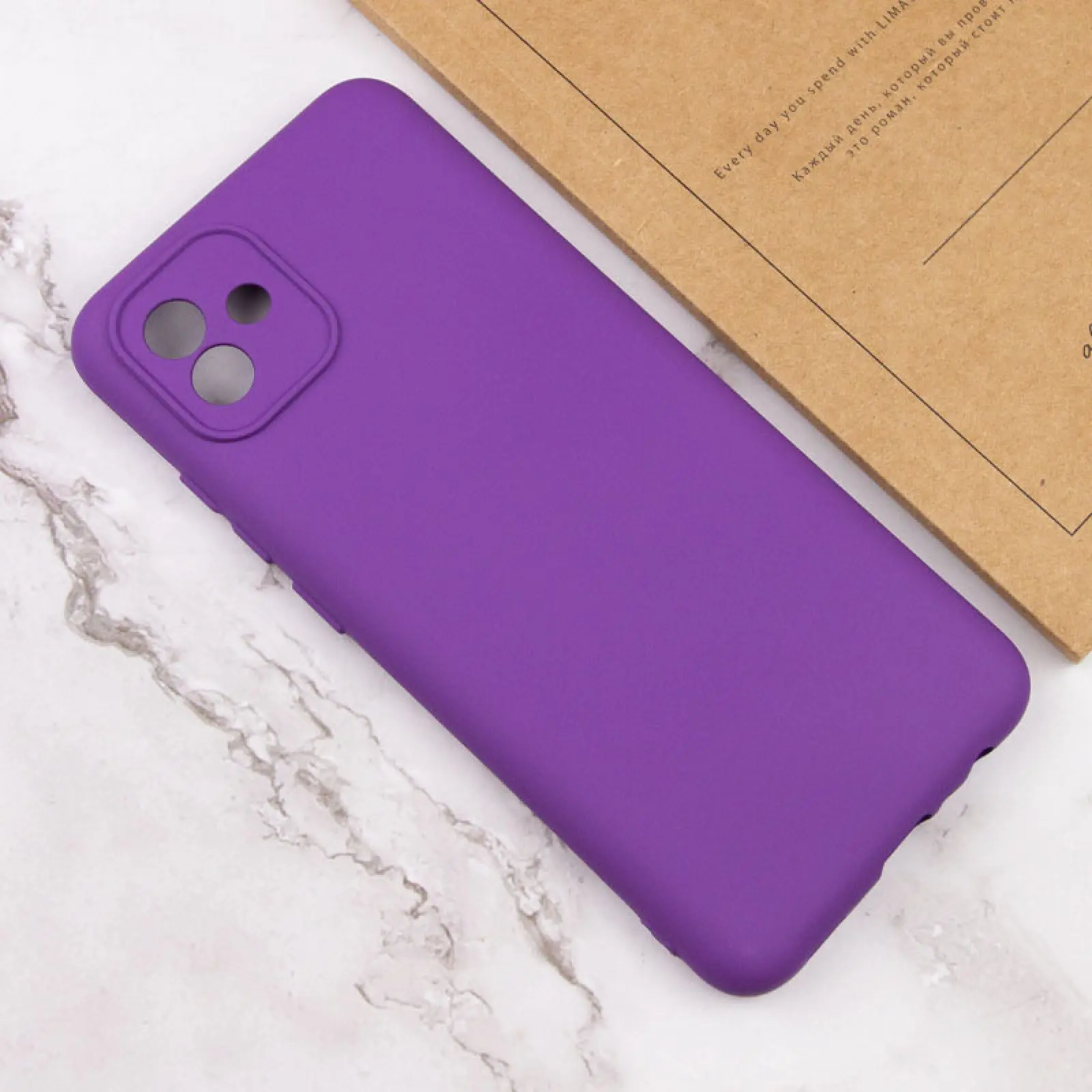Чехол TPU GETMAN Liquid Silk Full Camera для Samsung Galaxy A05, Фиолетовый / Purple 2, TPU, купить оптом с доставкой