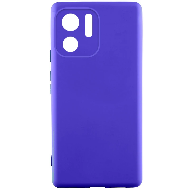 Чехол TPU GETMAN Liquid Silk Full Camera для Motorola Edge 40, Синий / Iris, TPU, купить оптом с доставкой