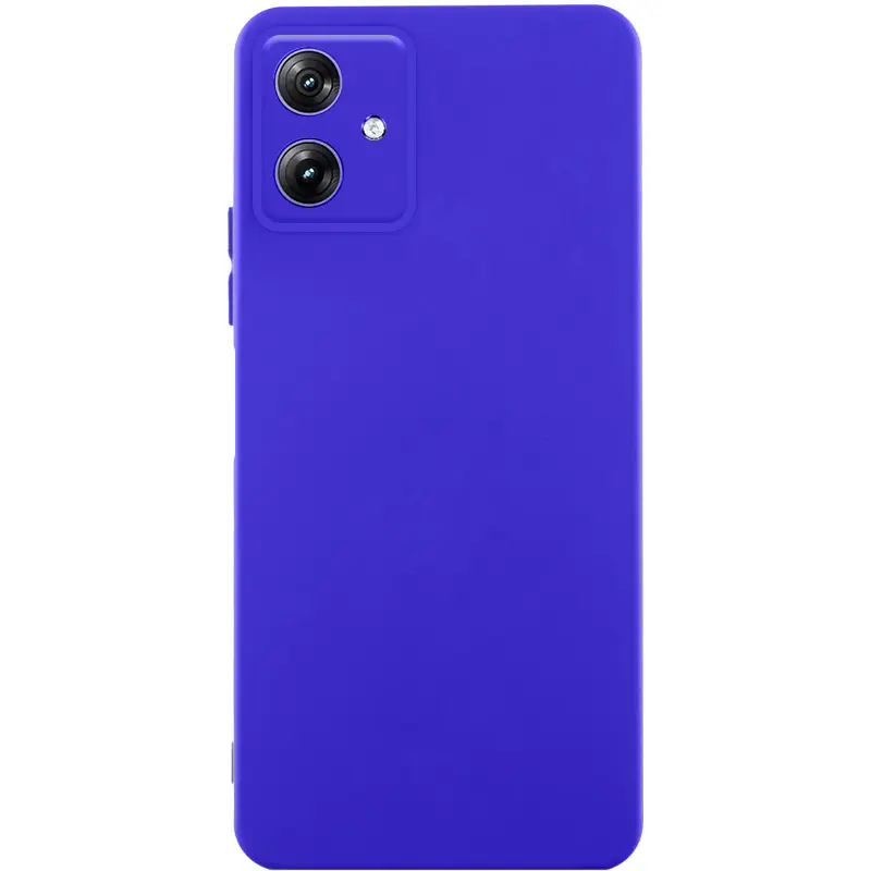 Чехол TPU GETMAN Liquid Silk Full Camera для Motorola Moto G54, Синий / Iris, TPU, купить оптом с доставкой