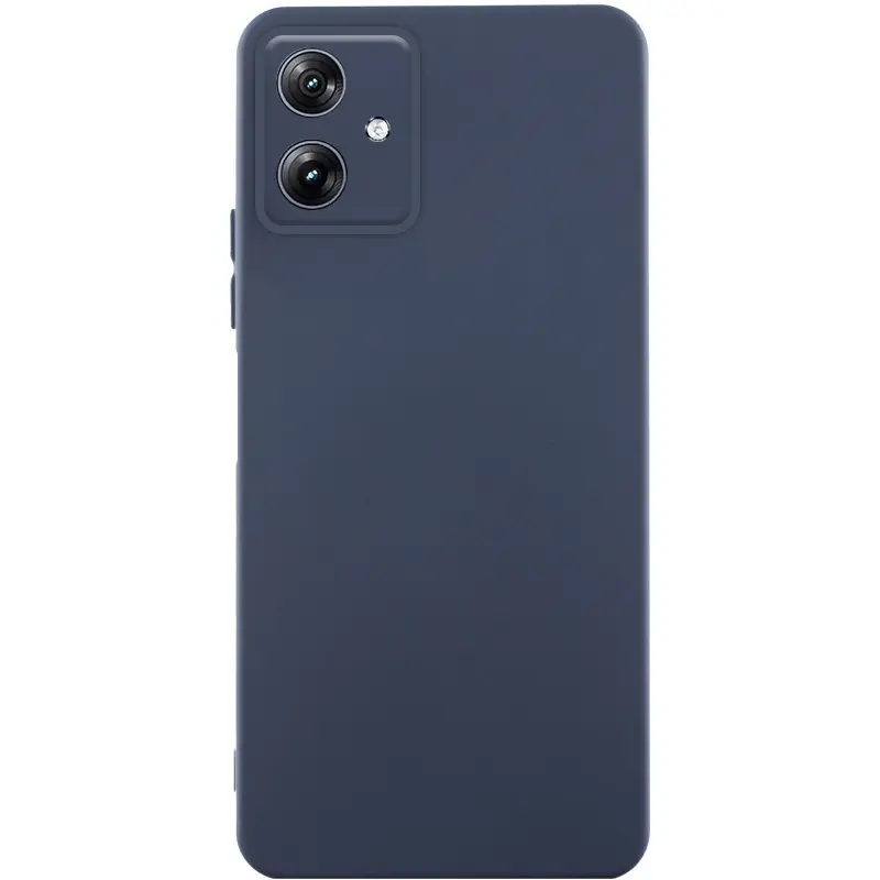Чехол TPU GETMAN Liquid Silk Full Camera для Motorola Moto G54, Синий / Midnight Blue, TPU, купить оптом с доставкой