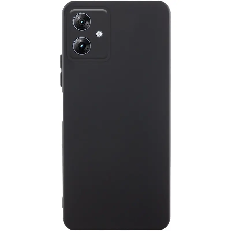 Чехол TPU GETMAN Liquid Silk Full Camera для Motorola Moto G54, Черный / Black, TPU, купить оптом с доставкой