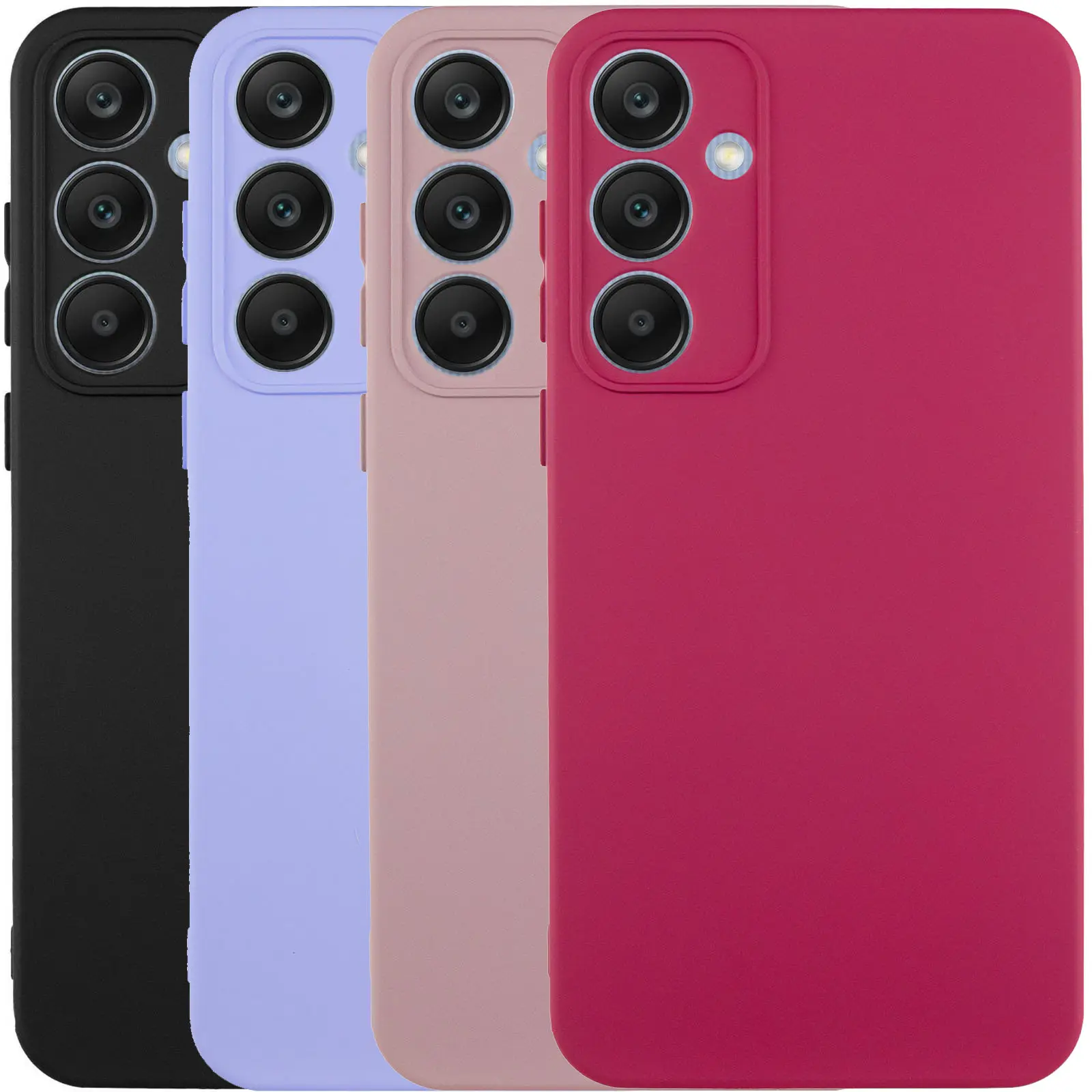 Чехол TPU GETMAN Liquid Silk Full Camera для Samsung Galaxy S24+, TPU, купить оптом с доставкой