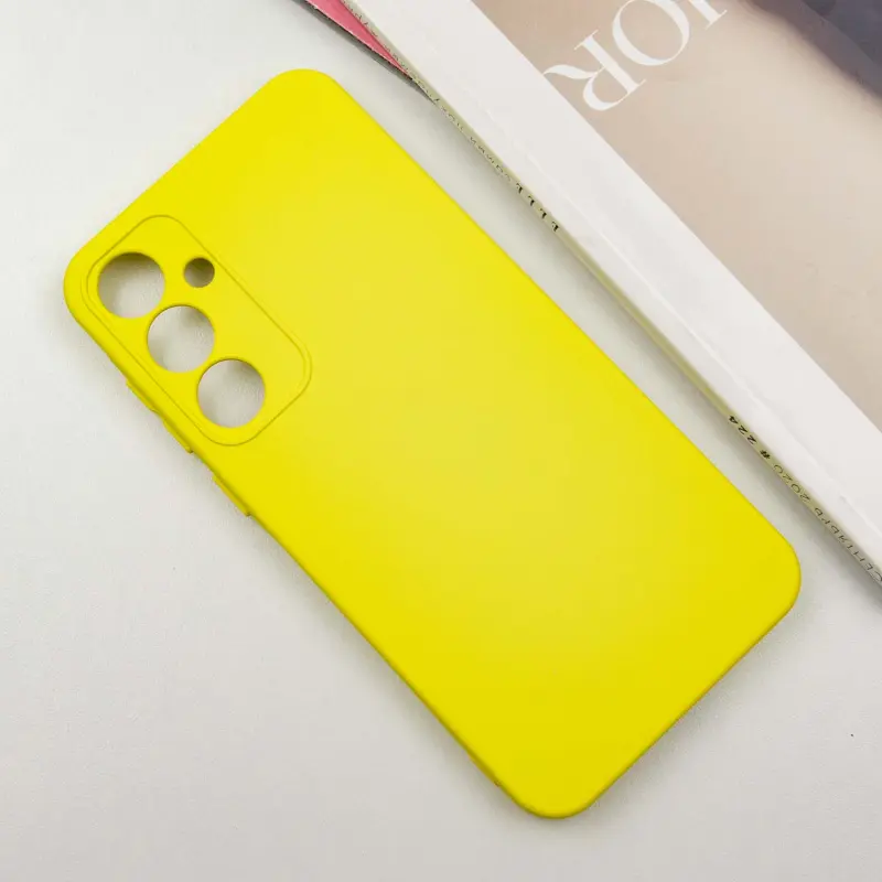 Чехол TPU GETMAN Liquid Silk Full Camera для Samsung Galaxy S24+, Желтый / Flash 1, TPU, купить оптом с доставкой