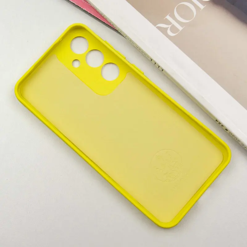 Чехол TPU GETMAN Liquid Silk Full Camera для Samsung Galaxy S24+, Желтый / Flash 2, TPU, купить оптом с доставкой