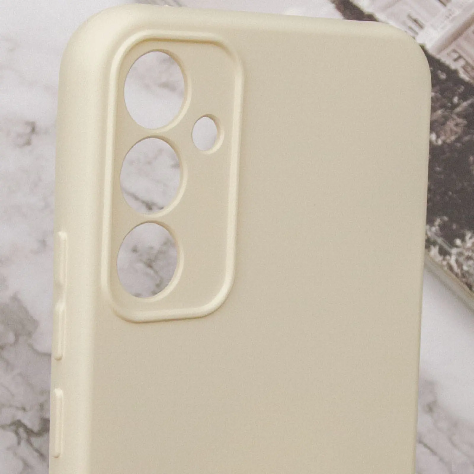Чехол TPU GETMAN Liquid Silk Full Camera для Samsung Galaxy S24+, Песочный / Sand 4, TPU, купить оптом с доставкой