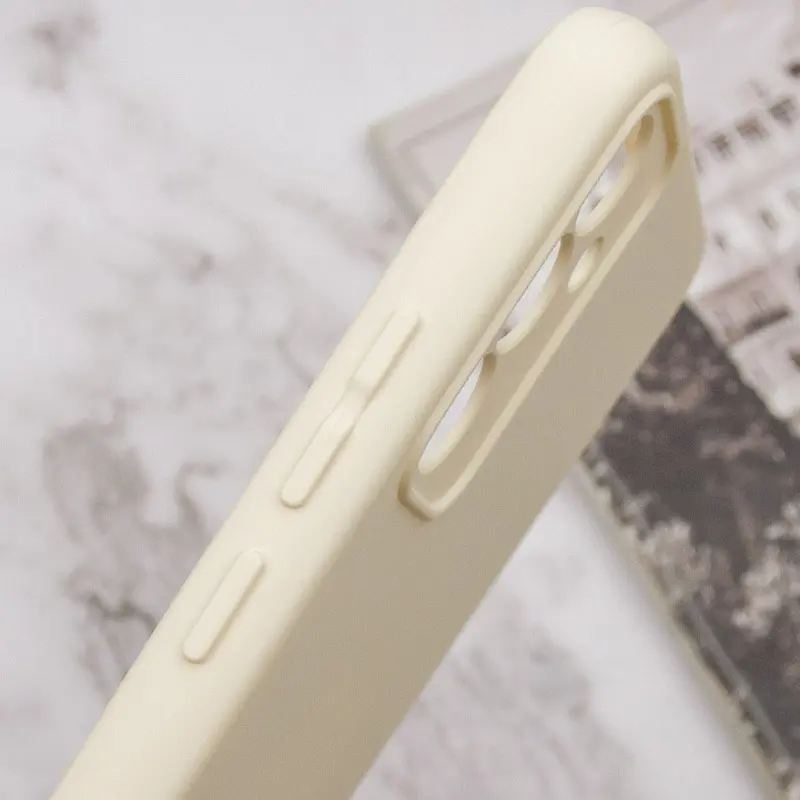 Чехол TPU GETMAN Liquid Silk Full Camera для Samsung Galaxy S24+, Песочный / Sand 5, TPU, купить оптом с доставкой