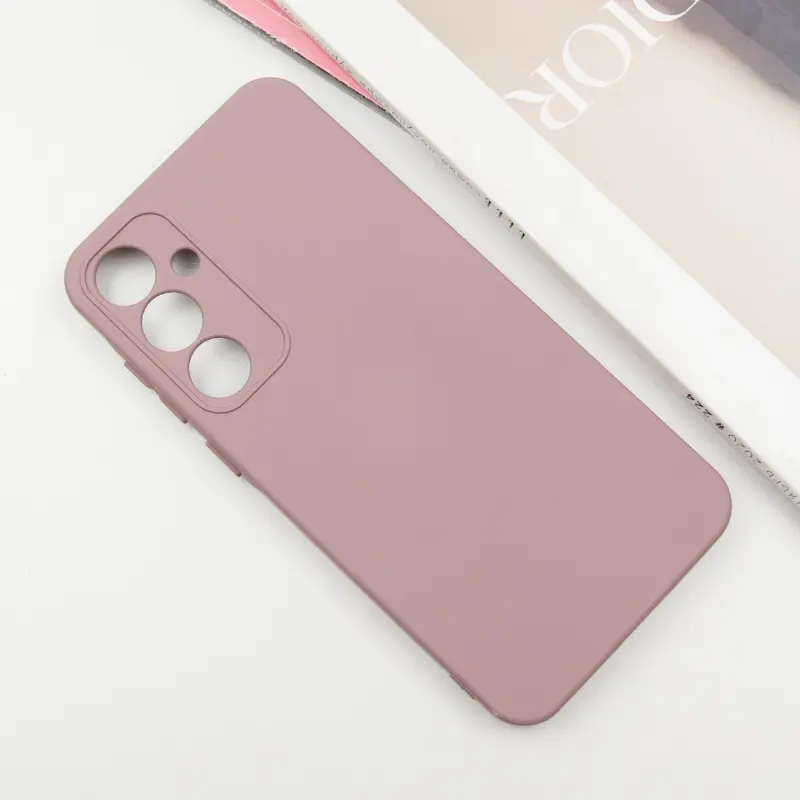 Чехол TPU GETMAN Liquid Silk Full Camera для Samsung Galaxy S24+, Розовый / Pink Sand 1, TPU, купить оптом с доставкой