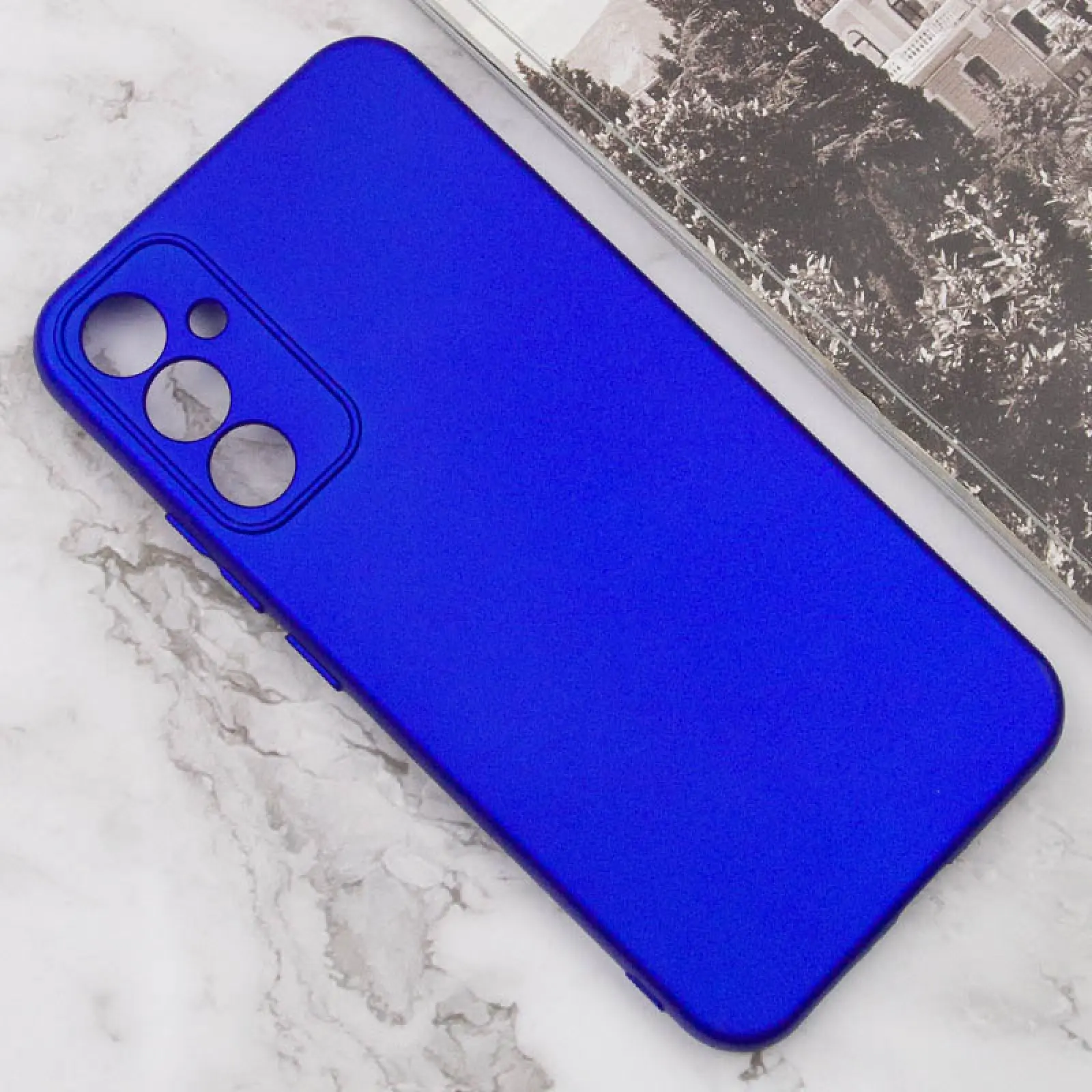 Чехол TPU GETMAN Liquid Silk Full Camera для Samsung Galaxy S24+, Синий / Iris 3, TPU, купить оптом с доставкой
