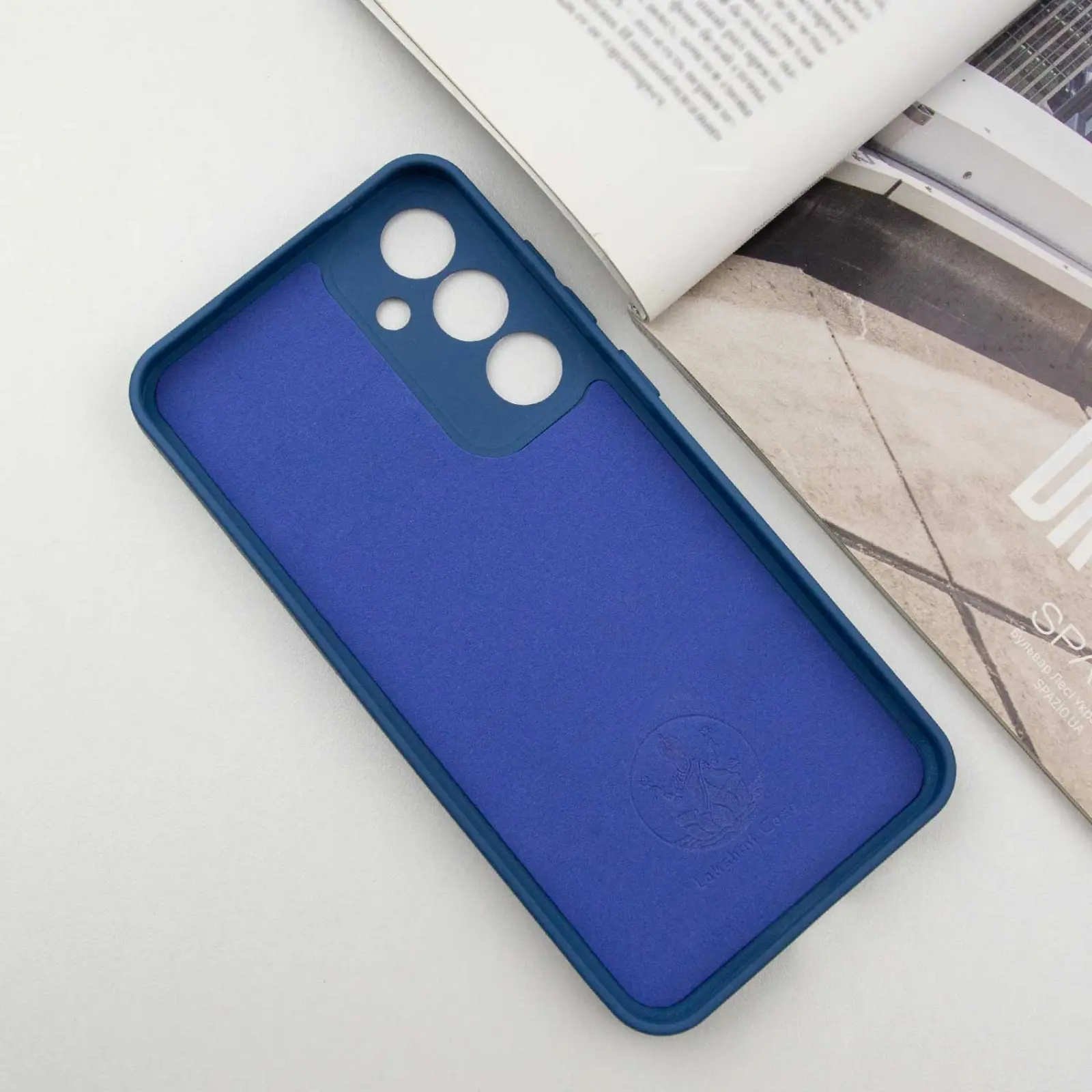 Чехол TPU GETMAN Liquid Silk Full Camera для Samsung Galaxy S24+, Синий / Navy Blue 2, TPU, купить оптом с доставкой