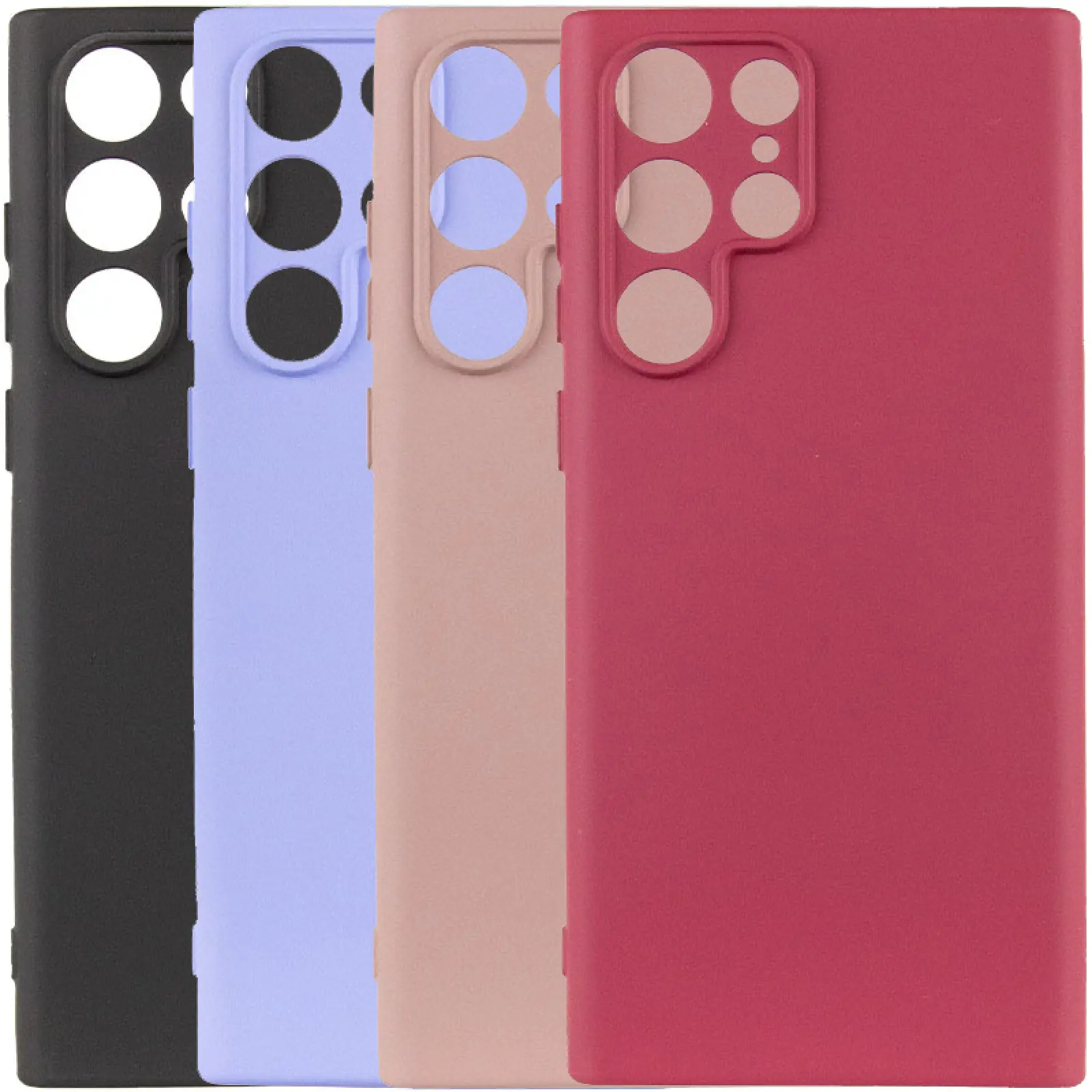 Чехол TPU GETMAN Liquid Silk Full Camera для Samsung Galaxy S24 Ultra, TPU, купить оптом с доставкой