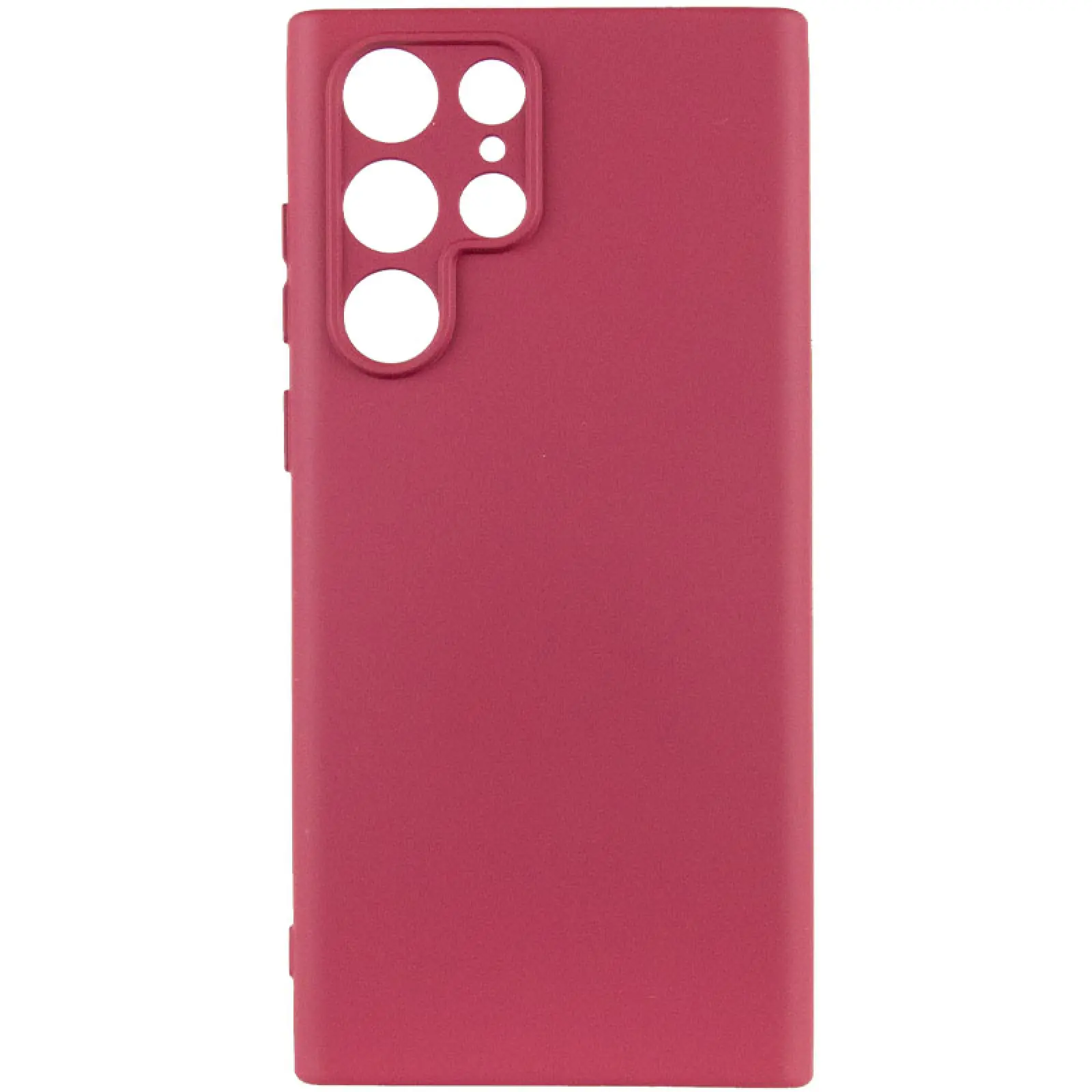 Чехол TPU GETMAN Liquid Silk Full Camera для Samsung Galaxy S24 Ultra, Бордовый / Marsala 1, TPU, купить оптом с доставкой
