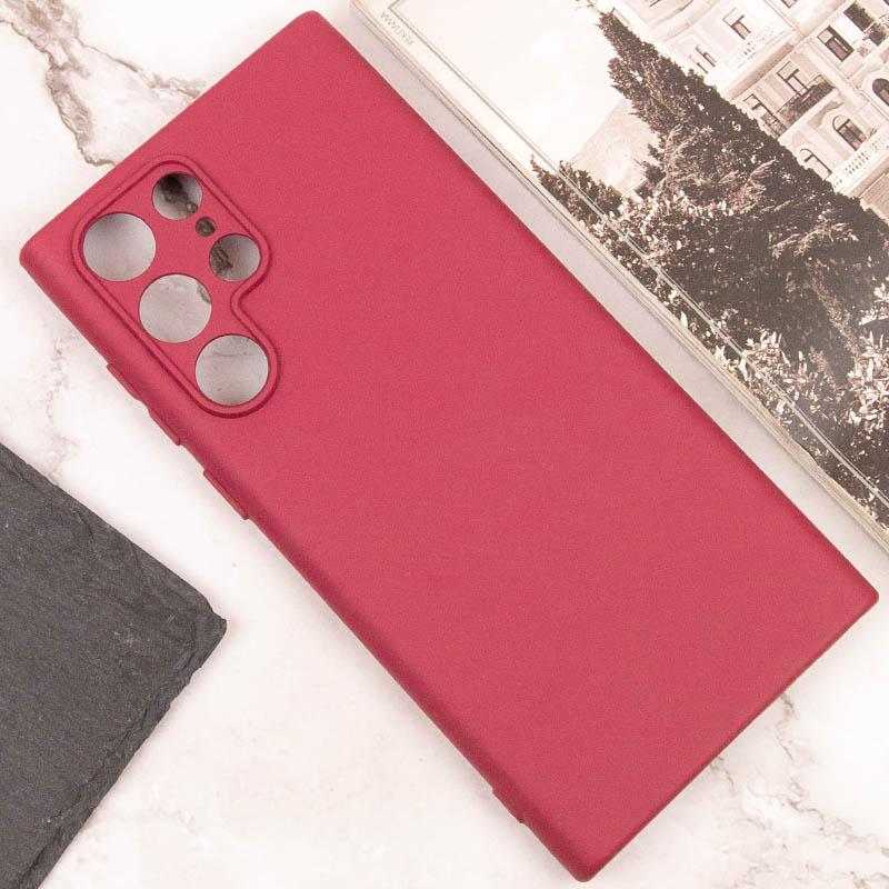 Чохол GETMAN Liquid Silk Full Camera для Samsung Galaxy S24 Ultra | TPU + Мікрофібра на малюнкі №5