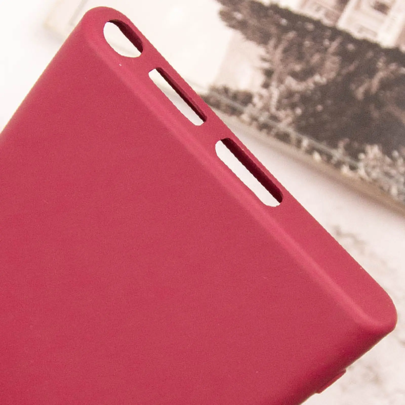 Чехол TPU GETMAN Liquid Silk Full Camera для Samsung Galaxy S24 Ultra, Бордовый / Marsala 6, TPU, купить оптом с доставкой