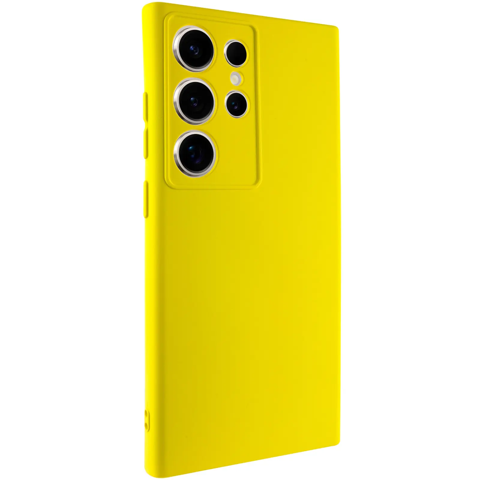 Чехол TPU GETMAN Liquid Silk Full Camera для Samsung Galaxy S24 Ultra, Желтый / Flash 1, TPU, купить оптом с доставкой