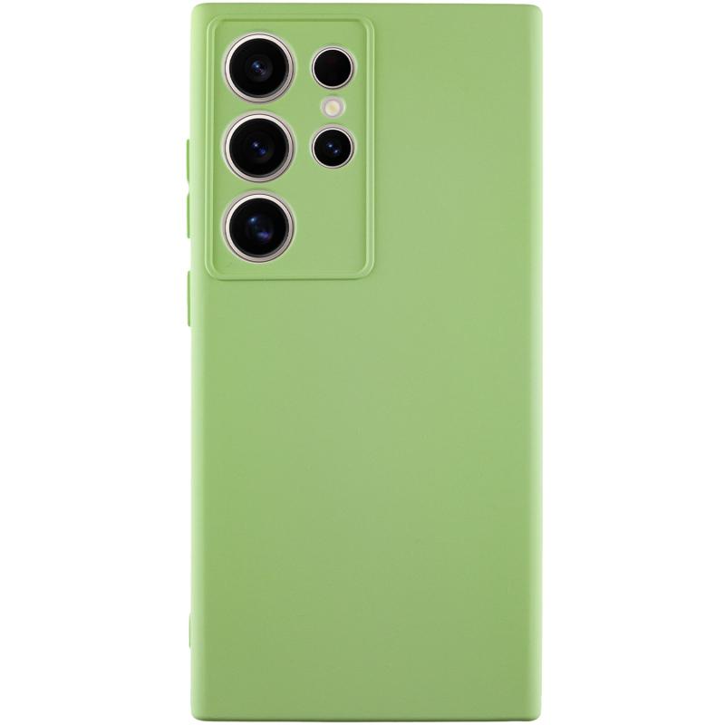 Чохол GETMAN Liquid Silk Full Camera для Samsung Galaxy S24 Ultra | TPU + Мікрофібра на малюнкі №1