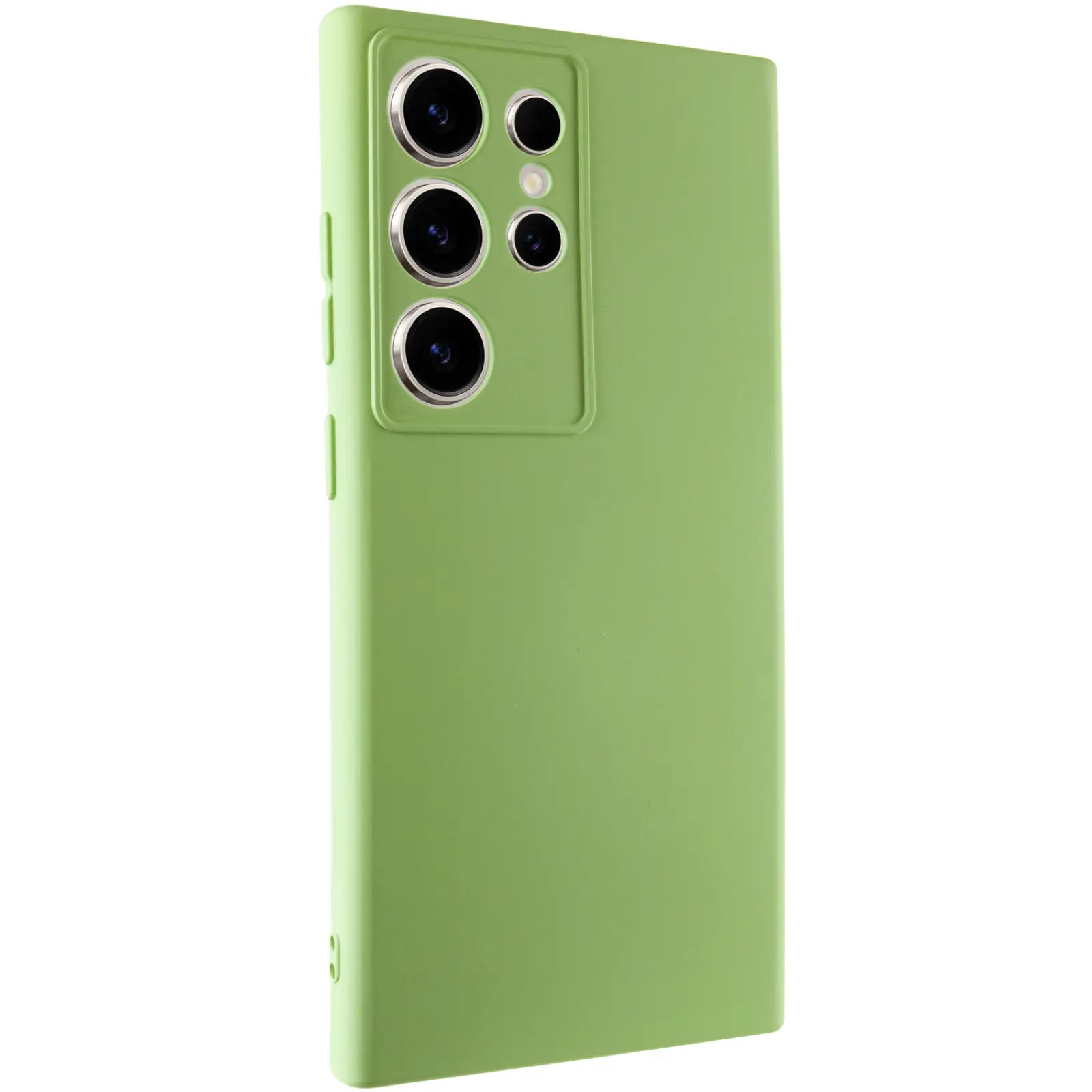 Чехол TPU GETMAN Liquid Silk Full Camera для Samsung Galaxy S24 Ultra, Зеленый / Pistachio 1, TPU, купить оптом с доставкой