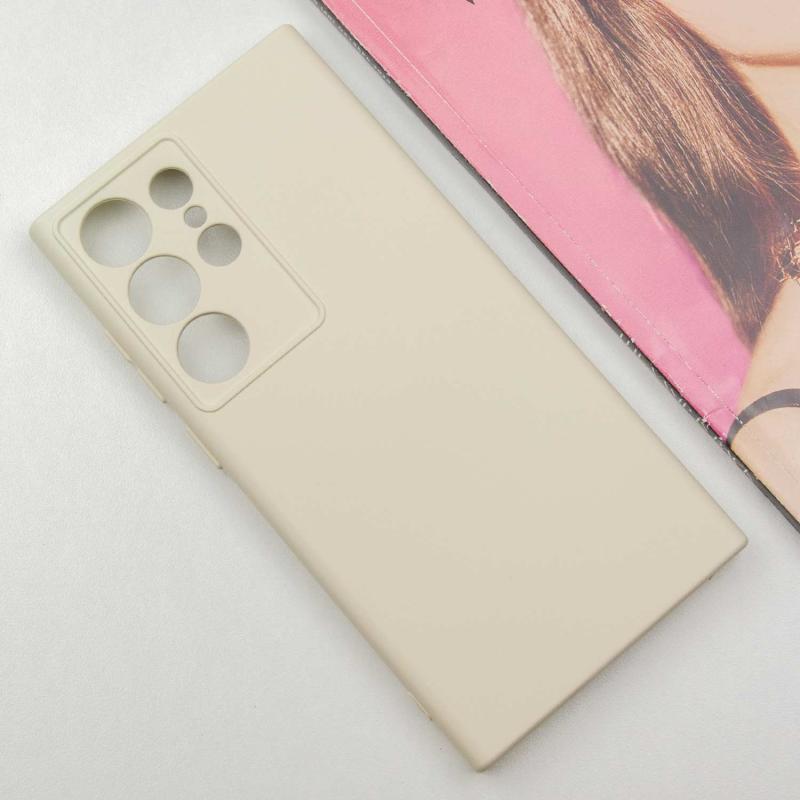 Чохол GETMAN Liquid Silk Full Camera для Samsung Galaxy S24 Ultra | TPU + Мікрофібра на малюнкі №3