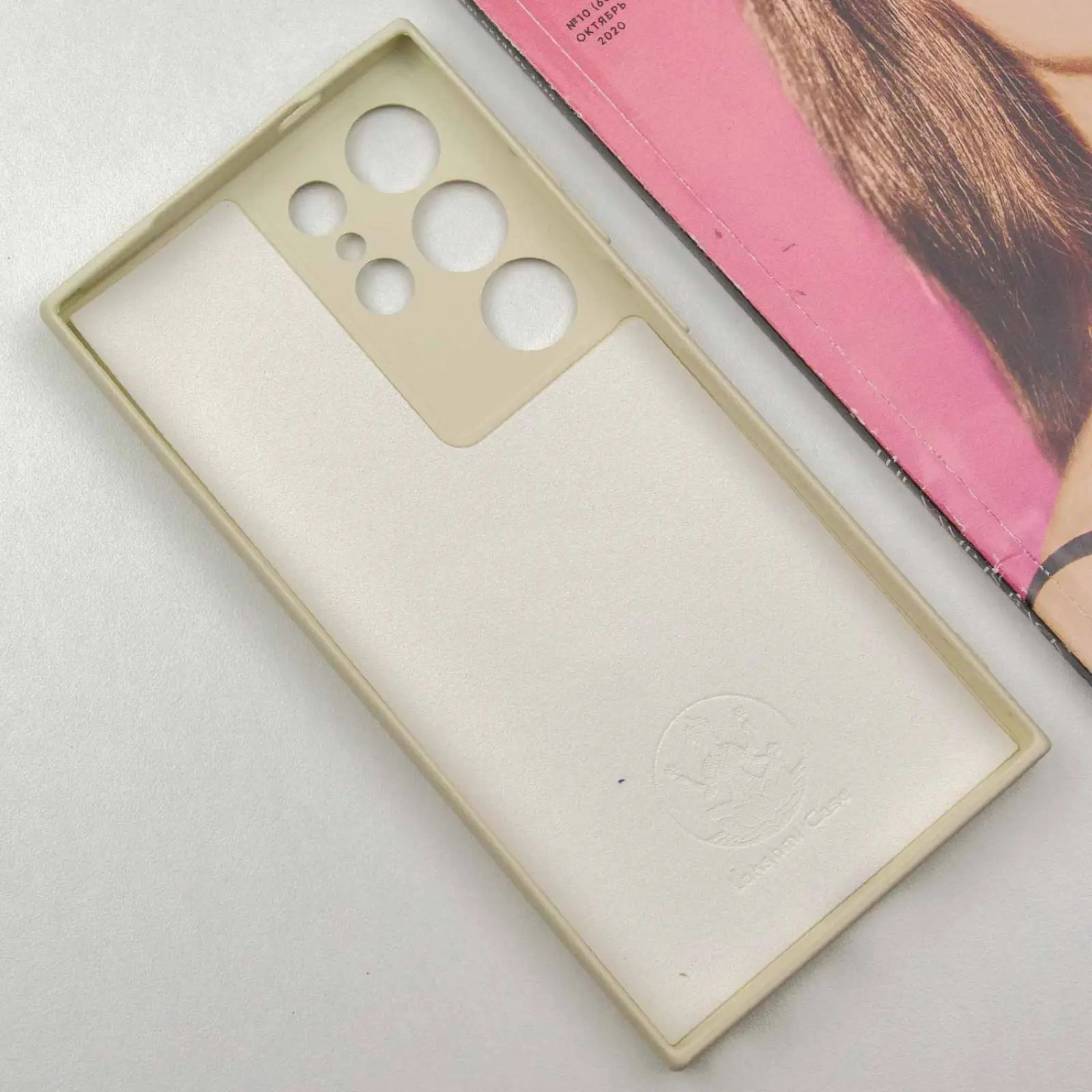 Чехол TPU GETMAN Liquid Silk Full Camera для Samsung Galaxy S24 Ultra, Песочный / Sand 3, TPU, купить оптом с доставкой