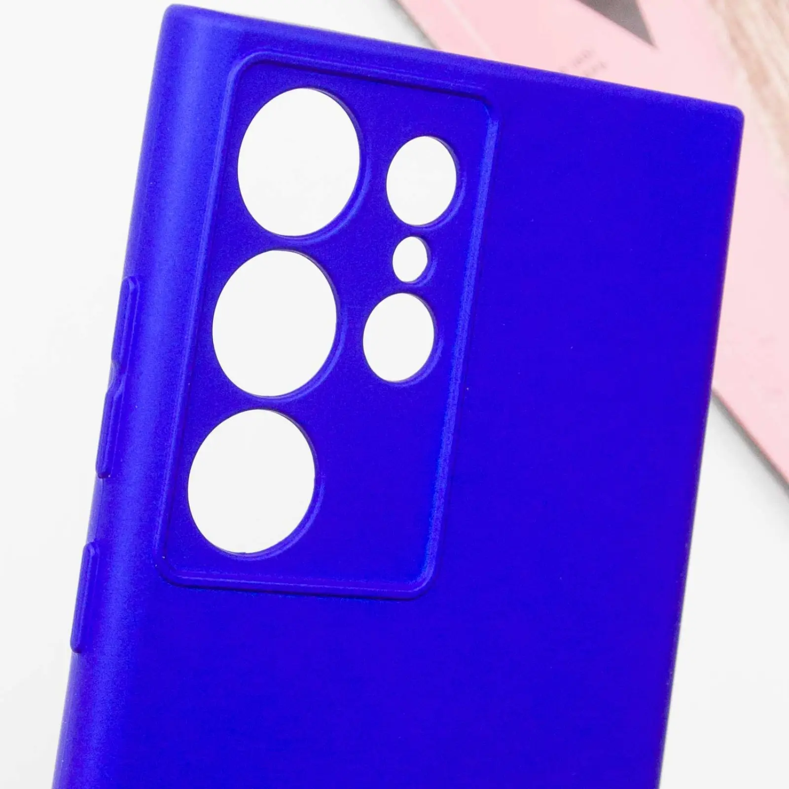 Чехол TPU GETMAN Liquid Silk Full Camera для Samsung Galaxy S24 Ultra, Синий / Iris 4, TPU, купить оптом с доставкой