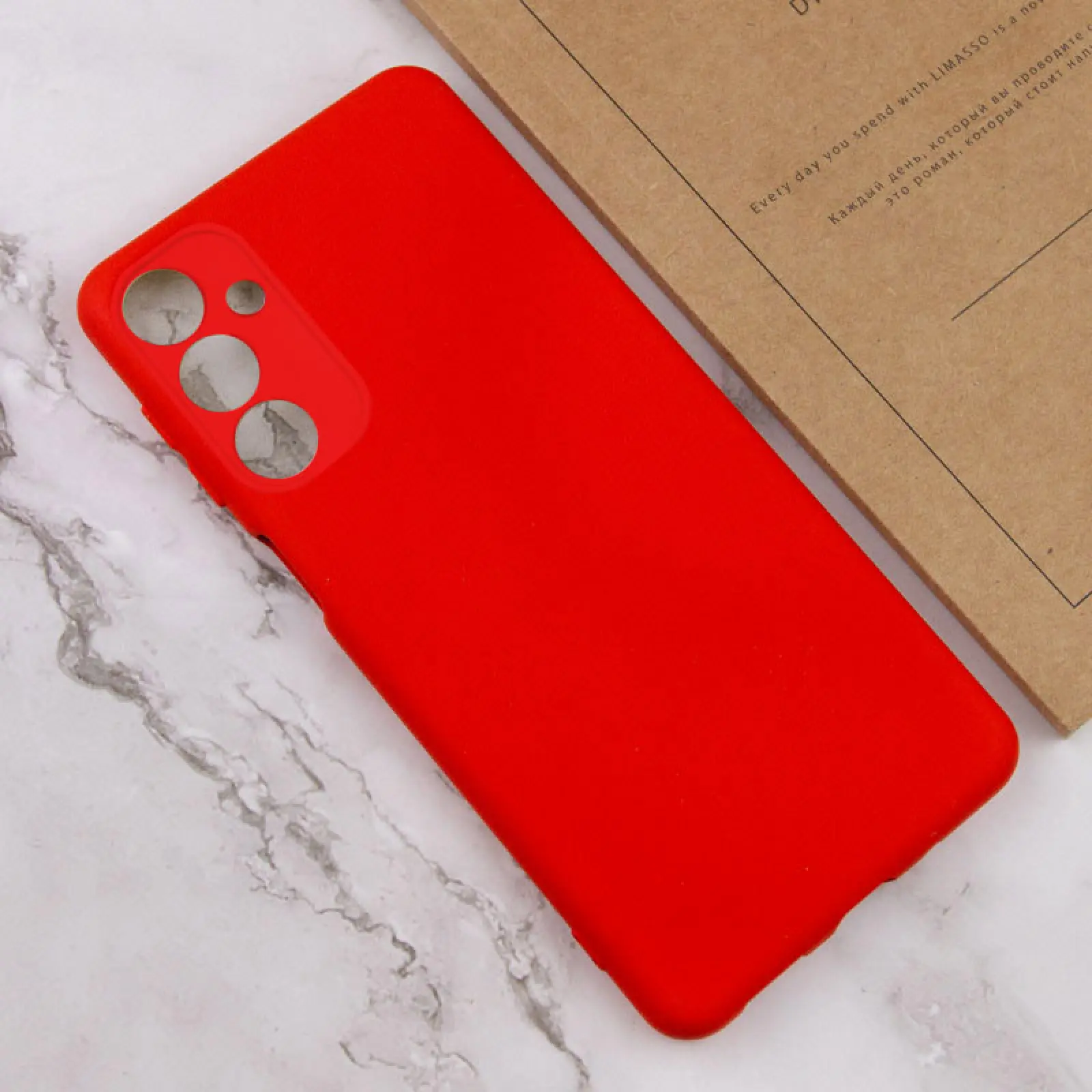 Чехол TPU GETMAN Liquid Silk Full Camera для Samsung Galaxy A25 5G, Красный / Red 3, TPU, купить оптом с доставкой