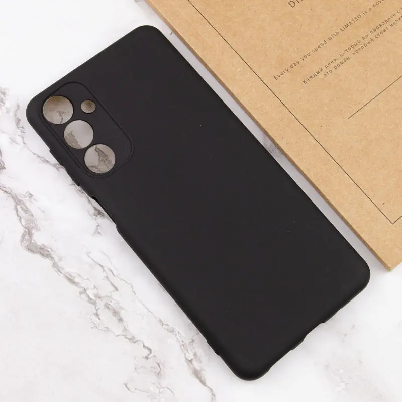 Чехол TPU GETMAN Liquid Silk Full Camera для Samsung Galaxy A25 5G, Черный / Black 3, TPU, купить оптом с доставкой