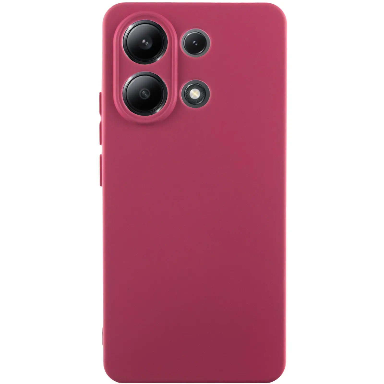Чехол TPU GETMAN Liquid Silk Full Camera для Xiaomi Redmi Note 13 4G, Бордовый / Marsala, TPU, купить оптом с доставкой