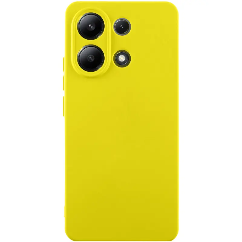 Чехол TPU GETMAN Liquid Silk Full Camera для Xiaomi Redmi Note 13 4G, Желтый / Flash, TPU, купить оптом с доставкой