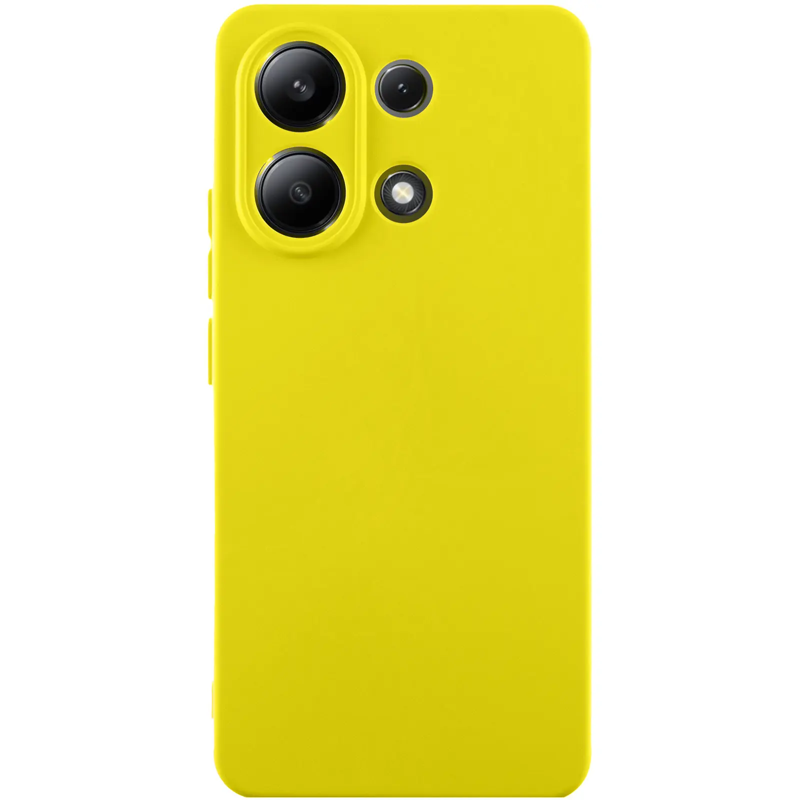 Чехол TPU GETMAN Liquid Silk Full Camera для Xiaomi Redmi Note 13 4G, Желтый / Flash, TPU, купить оптом с доставкой