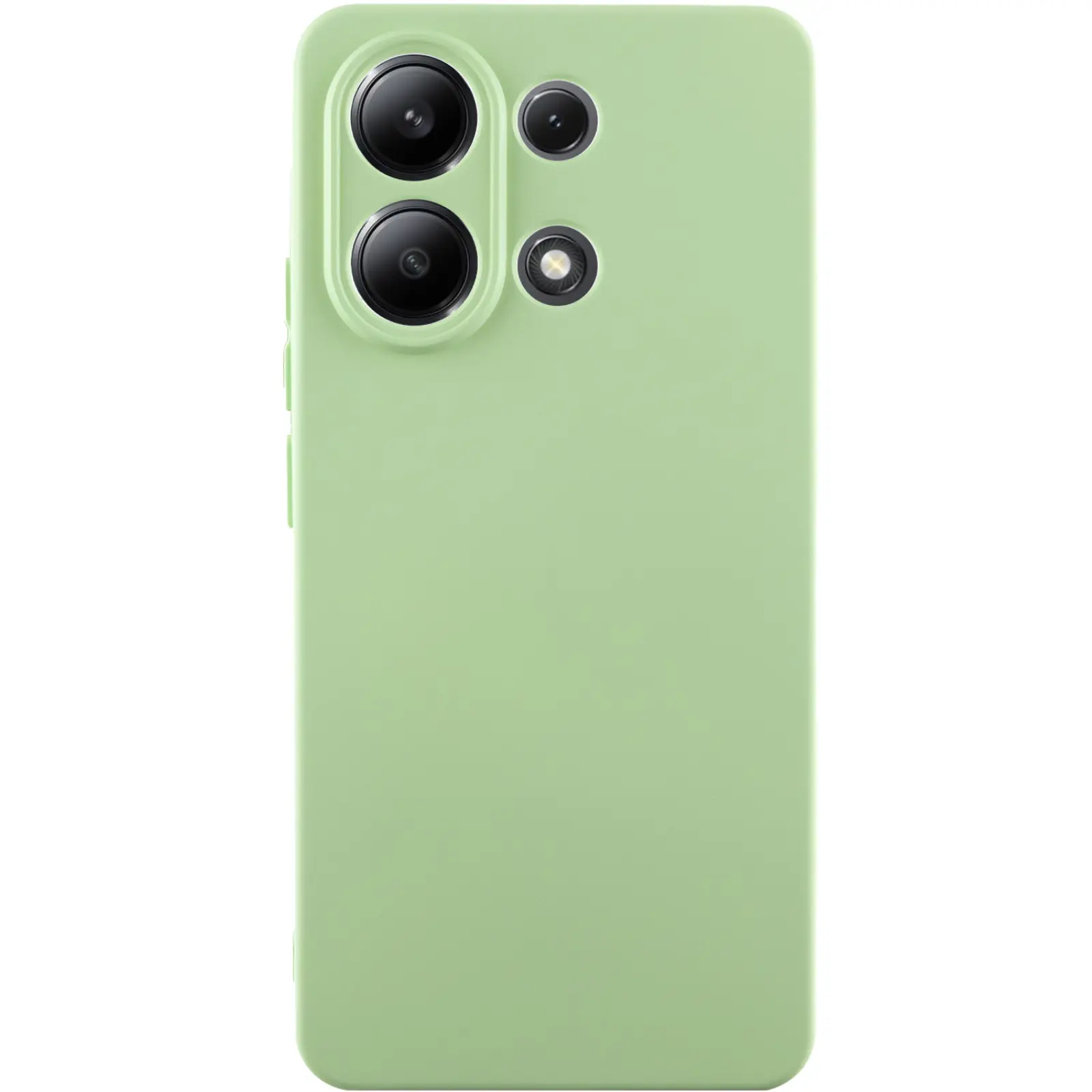 Чехол TPU GETMAN Liquid Silk Full Camera для Xiaomi Redmi Note 13 4G, Зеленый / Pistachio, TPU, купить оптом с доставкой