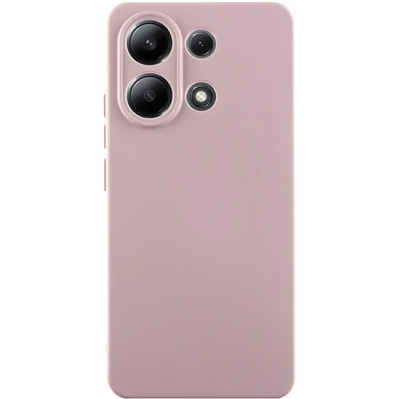 Чехол TPU GETMAN Liquid Silk Full Camera для Xiaomi Redmi Note 13 4G, Розовый / Pink Sand, TPU, купить оптом с доставкой