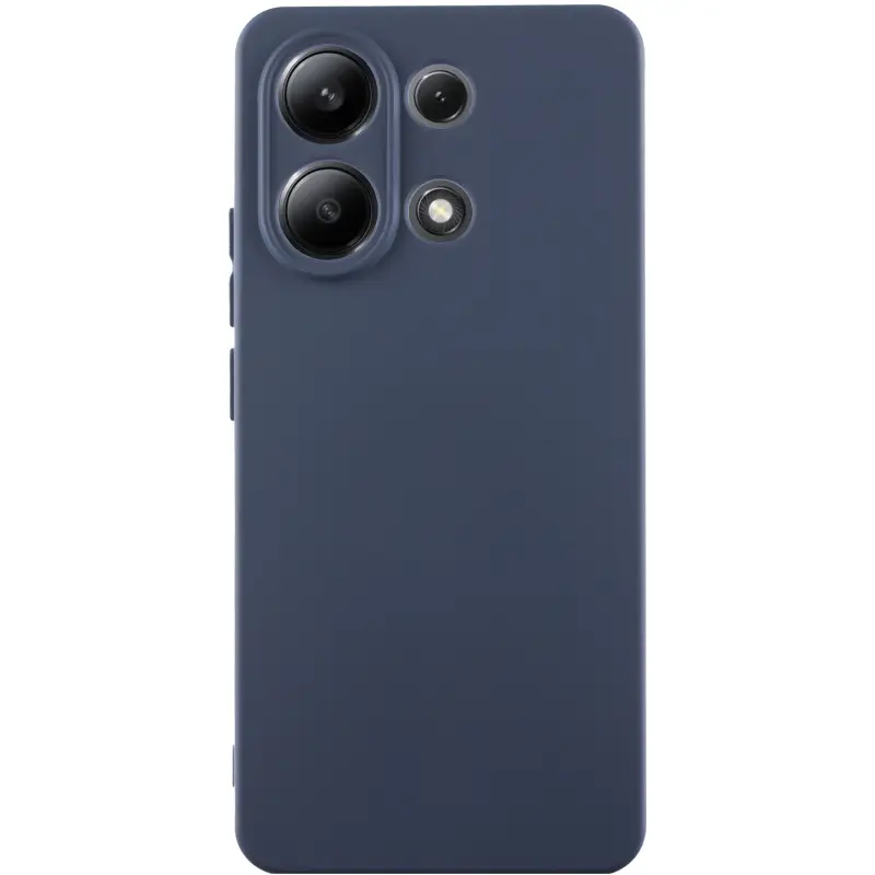 Чехол TPU GETMAN Liquid Silk Full Camera для Xiaomi Redmi Note 13 4G, Синий / Midnight Blue, TPU, купить оптом с доставкой