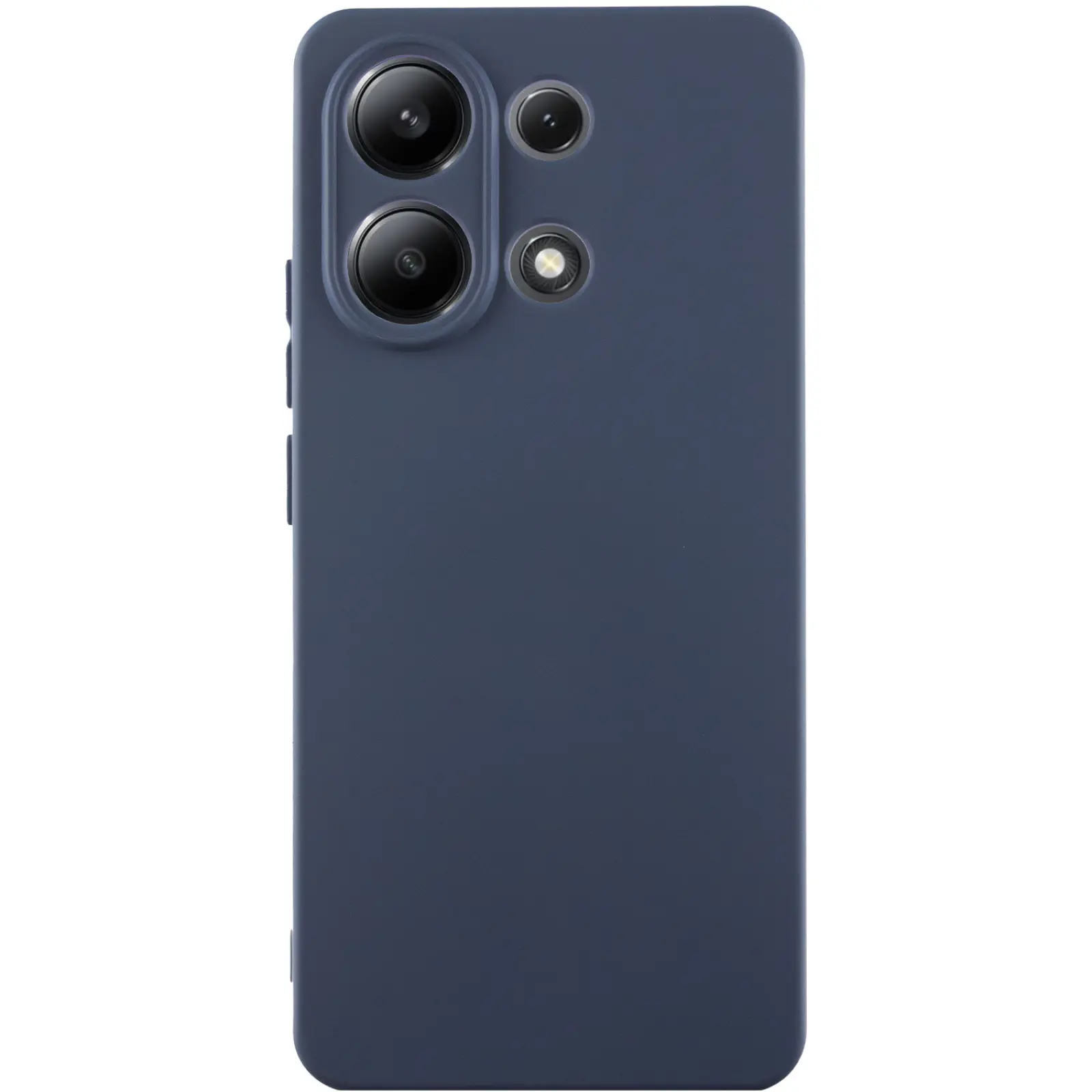 Чехол TPU GETMAN Liquid Silk Full Camera для Xiaomi Redmi Note 13 4G, Синий / Midnight Blue, TPU, купить оптом с доставкой