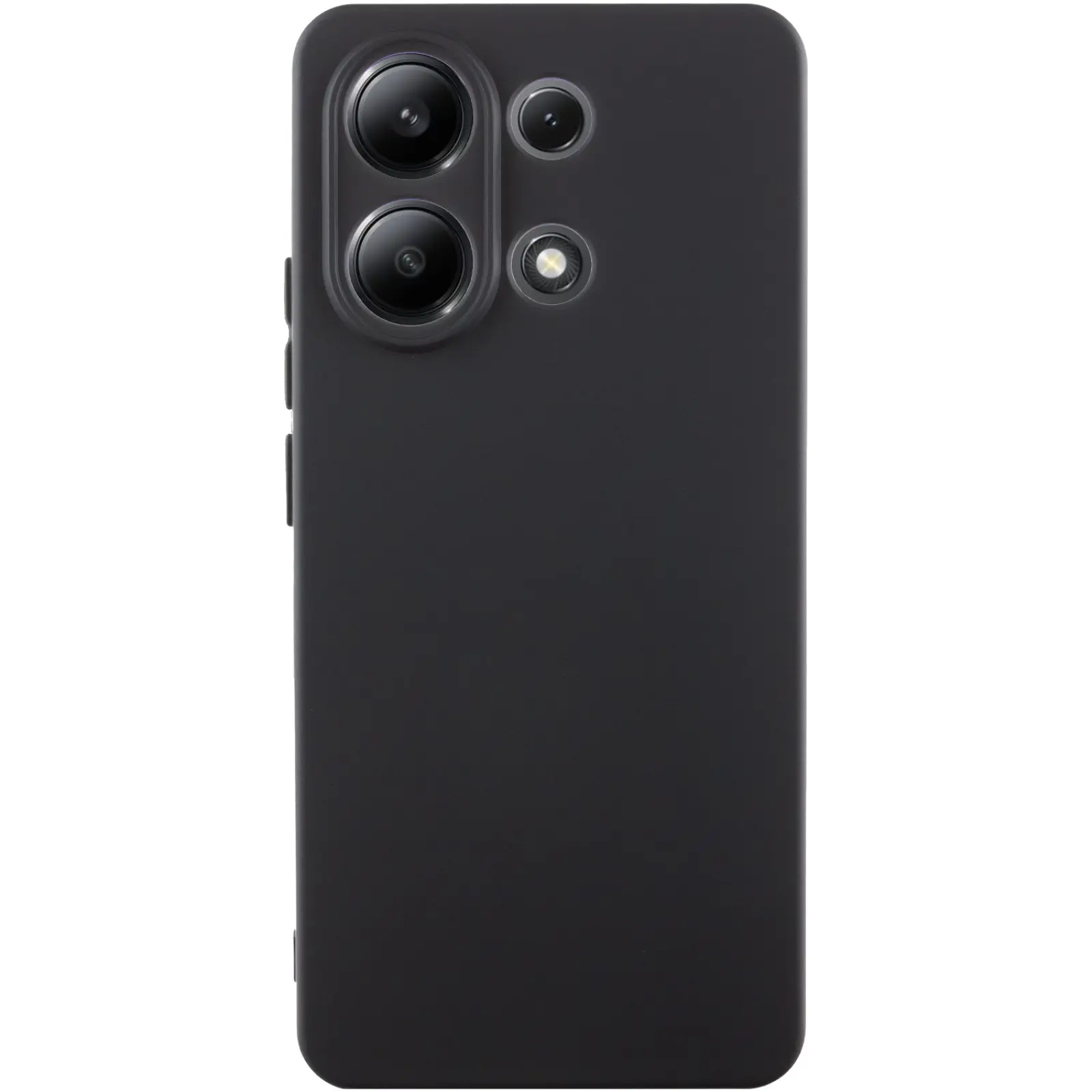 Чехол TPU GETMAN Liquid Silk Full Camera для Xiaomi Redmi Note 13 4G, Черный / Black, TPU, купить оптом с доставкой