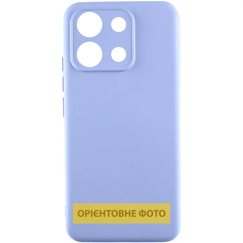 Чехол TPU GETMAN Liquid Silk Full Camera для Xiaomi Redmi Note 13 4G, Сиреневый / Light purple, TPU, купить оптом с доставкой