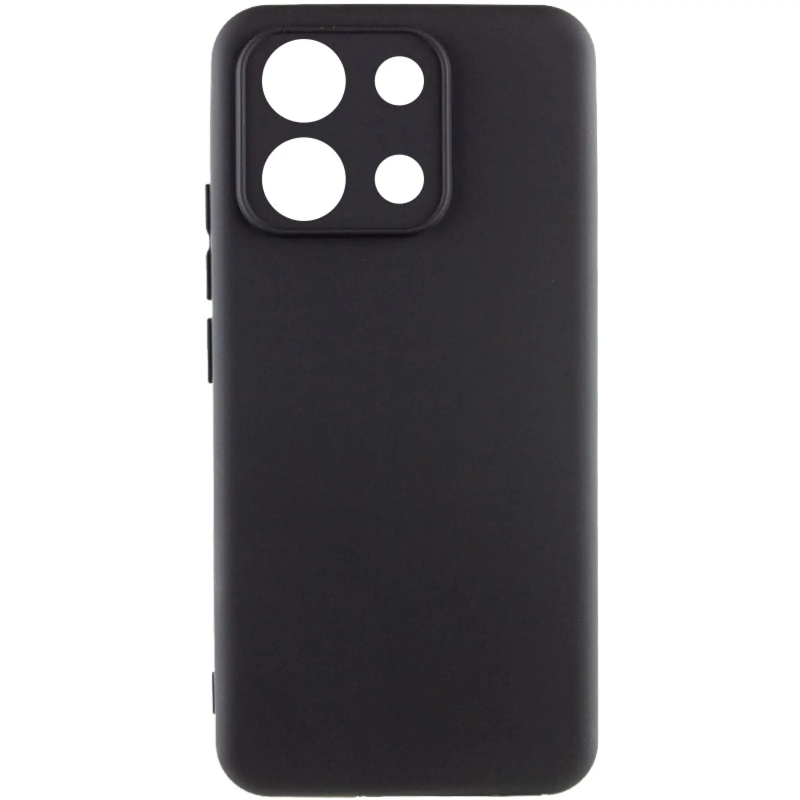 Чехол TPU GETMAN Liquid Silk Full Camera для Xiaomi Redmi Note 13 Pro 4G / Poco M6 Pro 4G / Note 14S, Черный / Black, TPU, купить оптом с доставкой