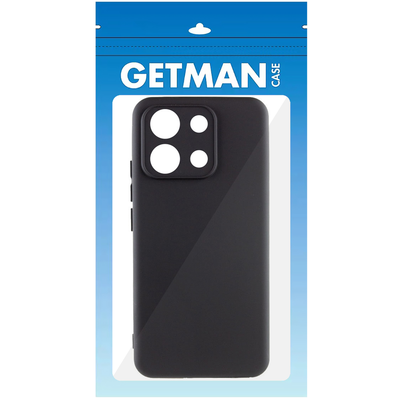 Чехол TPU GETMAN Liquid Silk Full Camera для Xiaomi Redmi Note 13 Pro 4G / Poco M6 Pro 4G / Note 14S, Черный / Black 4, TPU, купить оптом с доставкой