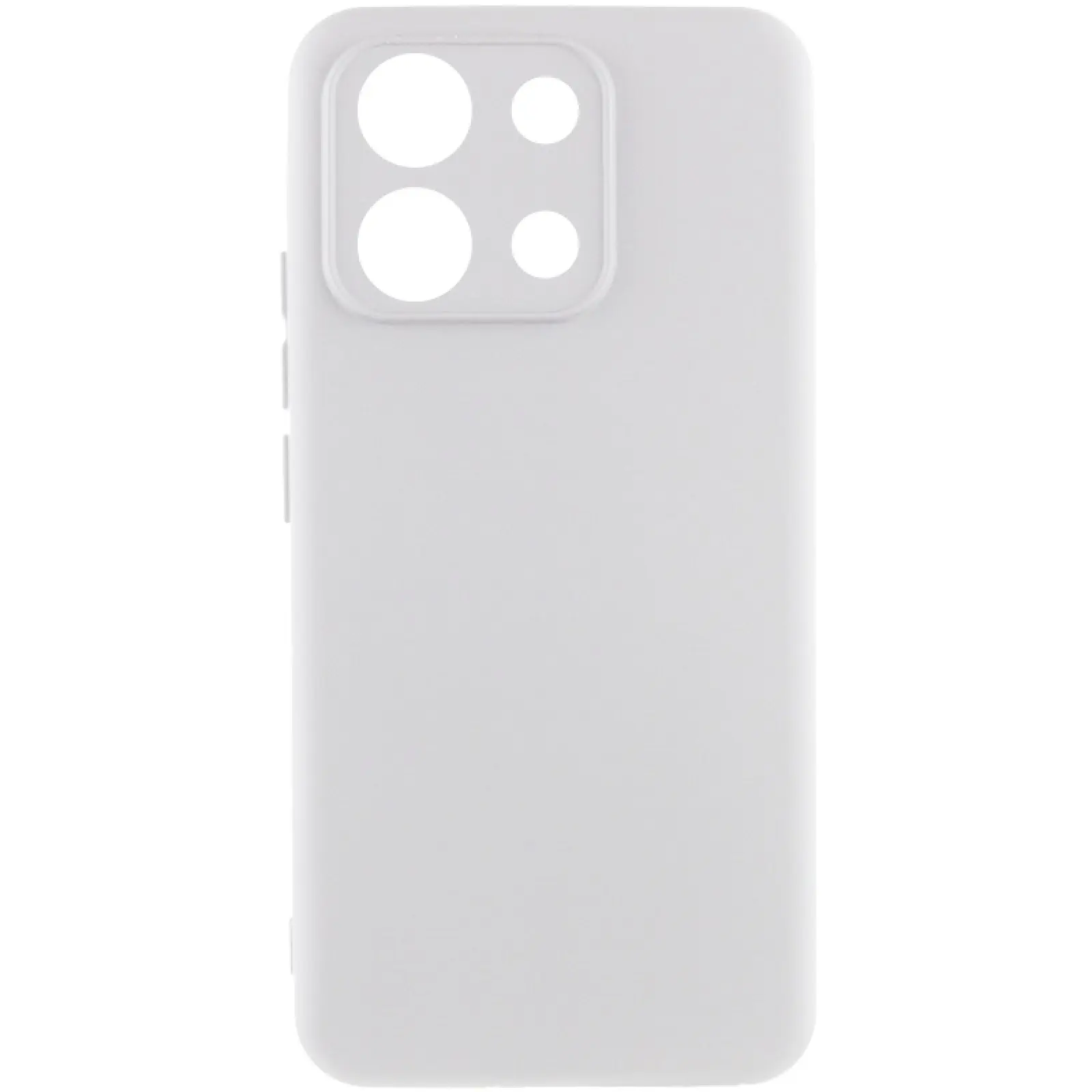 Чехол TPU GETMAN Liquid Silk Full Camera для Xiaomi Redmi Note 13 Pro 4G / Poco M6 Pro 4G / Note 14S, Белый / White, TPU, купить оптом с доставкой