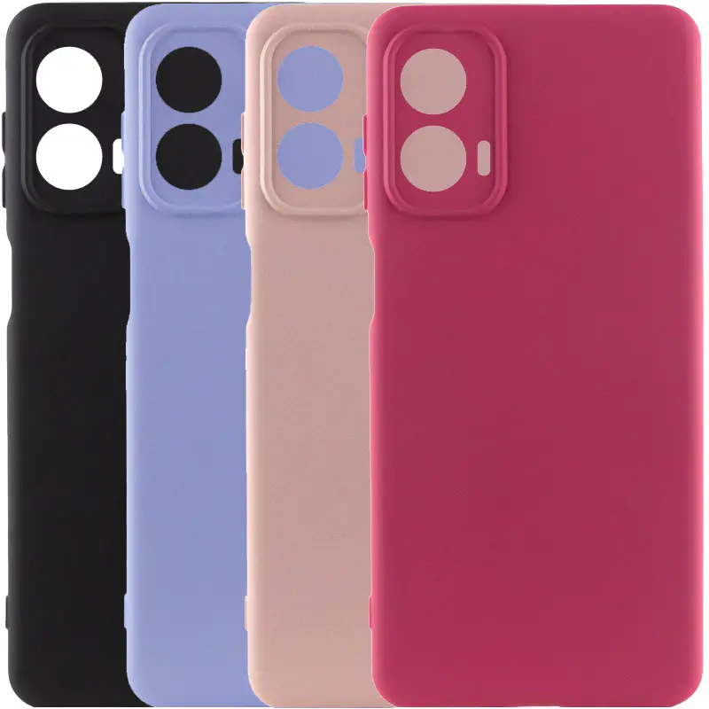 Чехол TPU GETMAN Liquid Silk Full Camera для Motorola Moto G24, TPU, купить оптом с доставкой