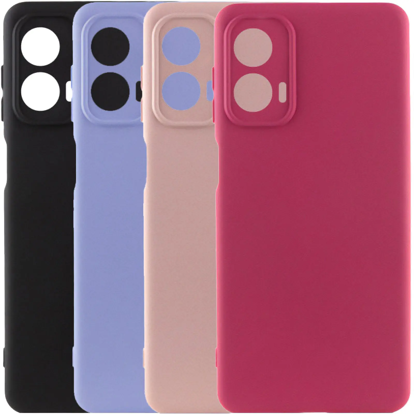 Чехол TPU GETMAN Liquid Silk Full Camera для Motorola Moto G24, TPU, купить оптом с доставкой
