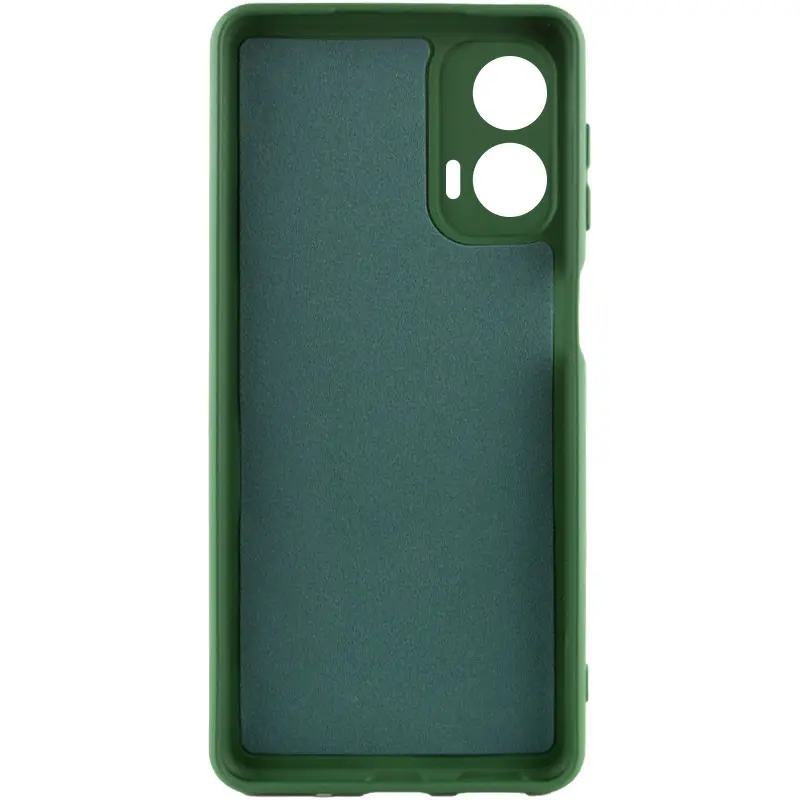 Чехол TPU GETMAN Liquid Silk Full Camera для Motorola Moto G24, Зеленый / Dark green 1, TPU, купить оптом с доставкой
