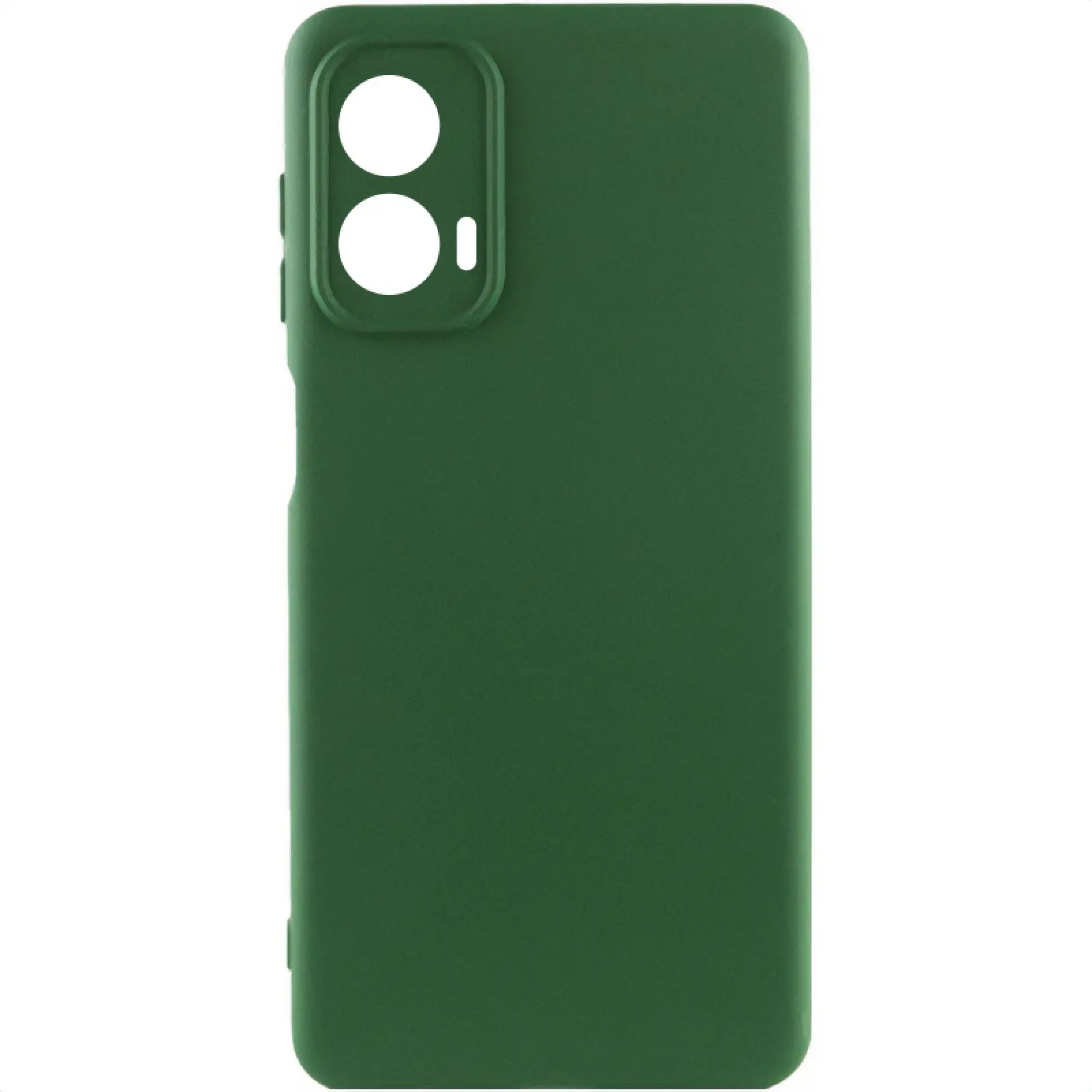 Чехол TPU GETMAN Liquid Silk Full Camera для Motorola Moto G24, Зеленый / Dark green, TPU, купить оптом с доставкой