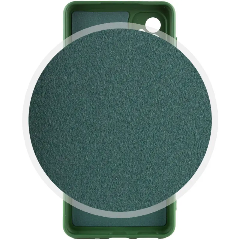 Чехол TPU GETMAN Liquid Silk Full Camera для Motorola Moto G24, Зеленый / Dark green 2, TPU, купить оптом с доставкой