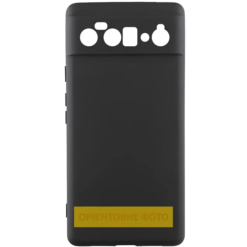 Чехол TPU GETMAN Liquid Silk Full Camera для Motorola Moto G24, Черный / Black, TPU, купить оптом с доставкой